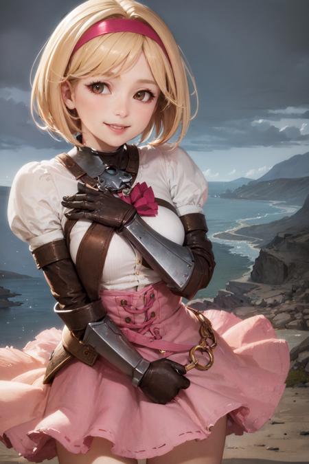 00052-1566768651-(masterpiece, best quality_1.2), , cowboy shot, solo, 1girl, djeeta, smile, looking at viewer, blonde hair, hairband, brown eyes.jpg